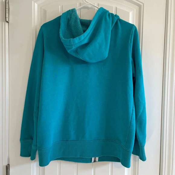 Old Navy Teal NYC Zipup Hoodie Women’s Size Large - Picture 3 of 6